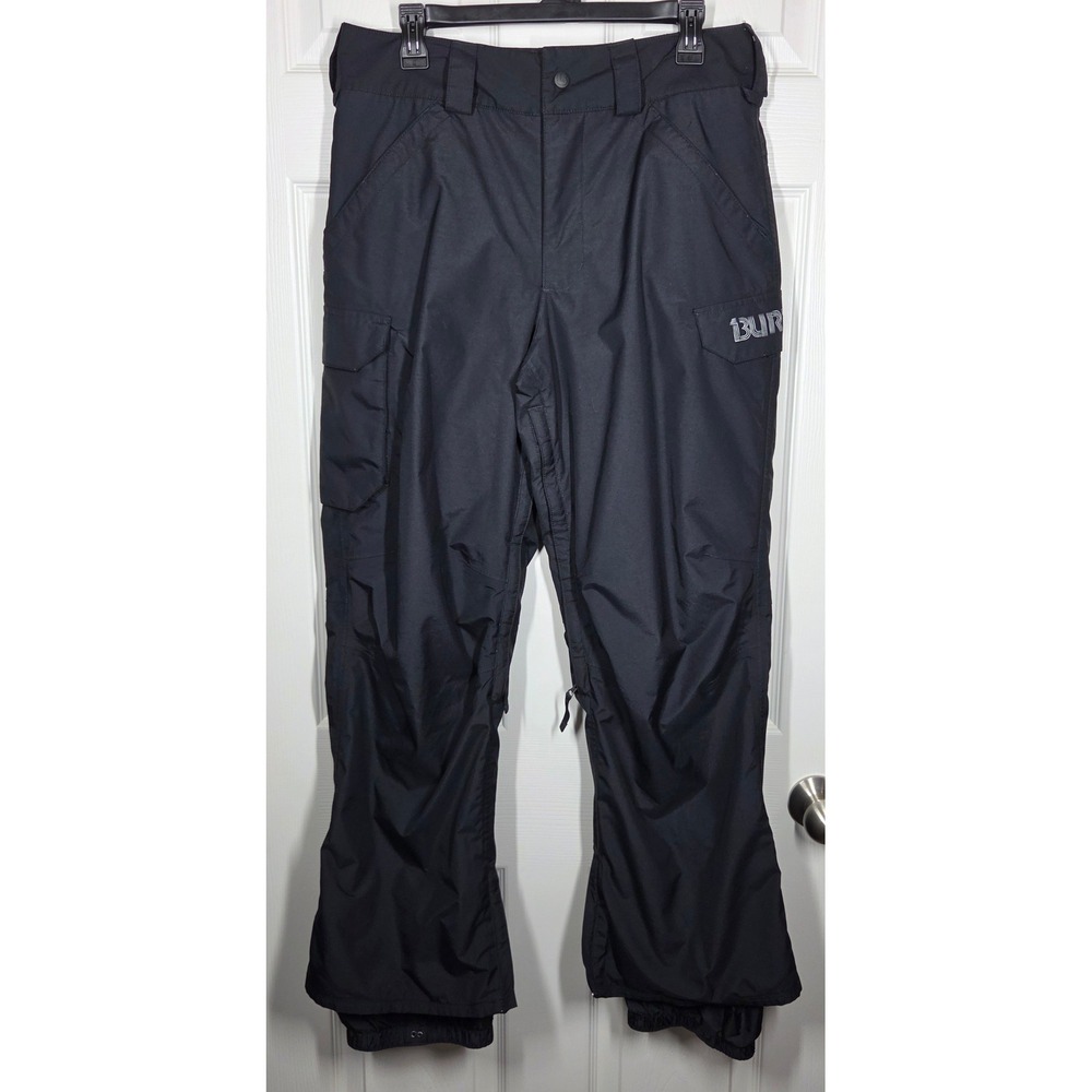 Burton Ski Snowboard Cargo Pants 10105 Mens Black DRYRIDE Size S Ventilated Zips
